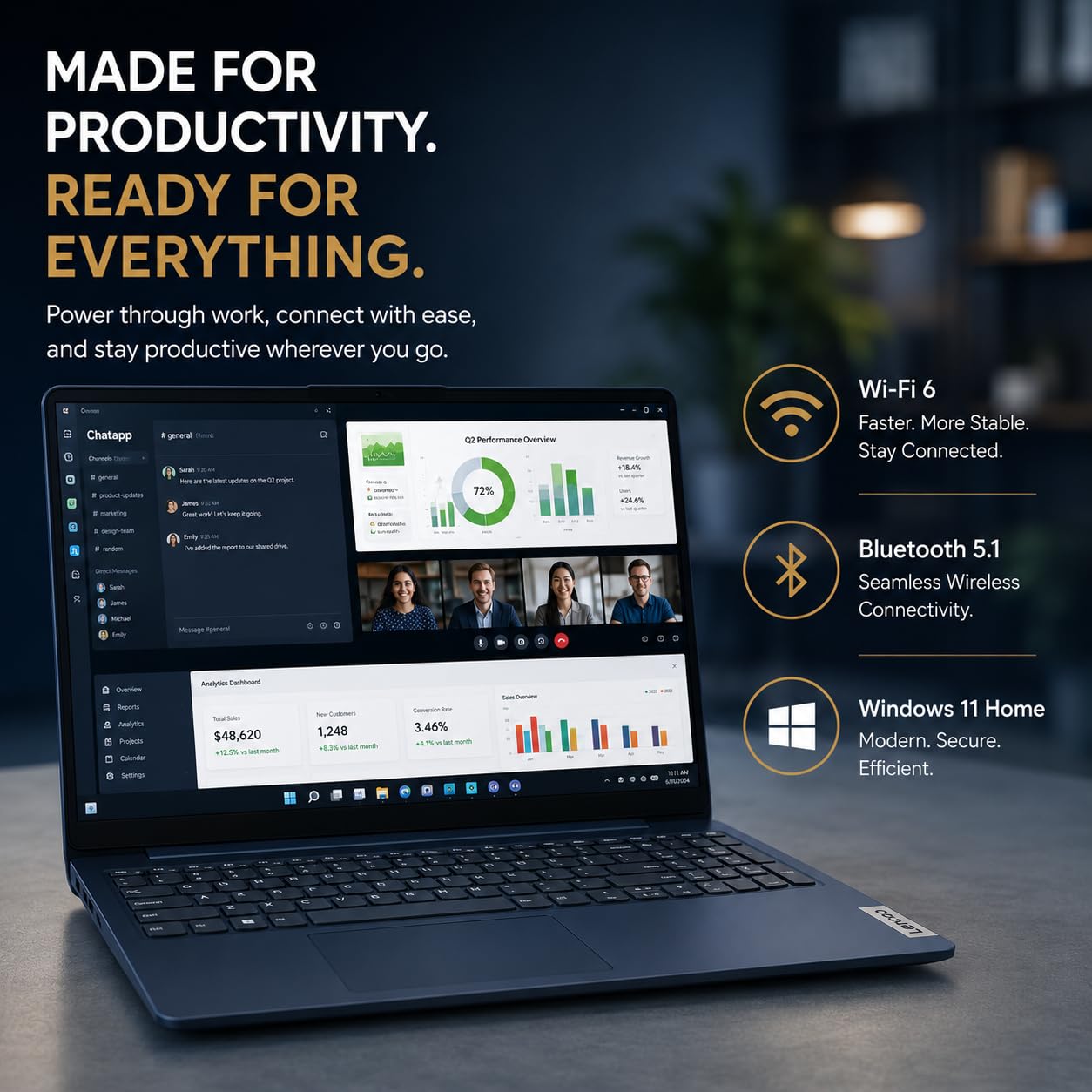Amazon.com: Lenovo Business Laptop, 15.6
