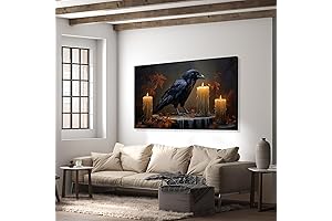 Vintage Raven Art: Enigmatic Gothic Decor for Eerie Ambiance