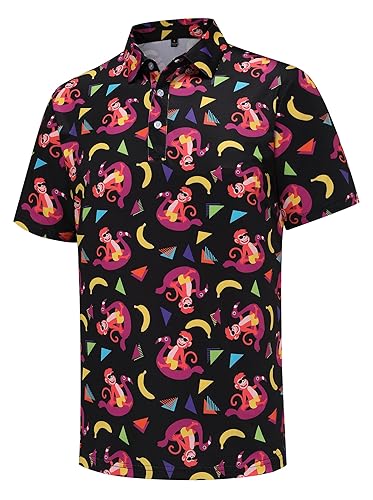 Golf Shirts for Men Short Sleeve Performance Moisture Wicking Dry