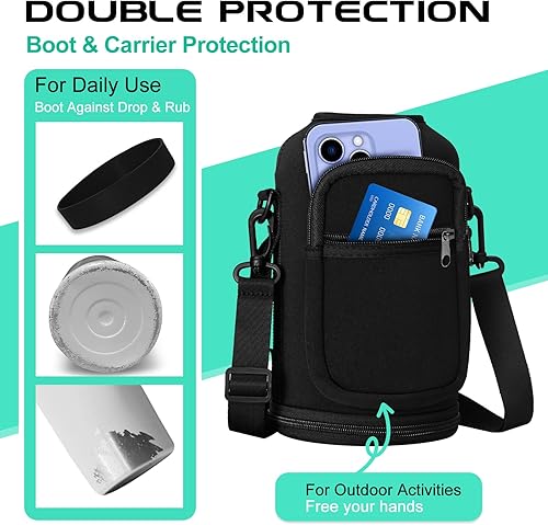 Miniatura 5 de Botella de agua aislada de 64 onzas con tapa de popote y boquilla, mantiene frío 48 horas y caliente 24 horas, de acero inoxidable, asa de cuerda de