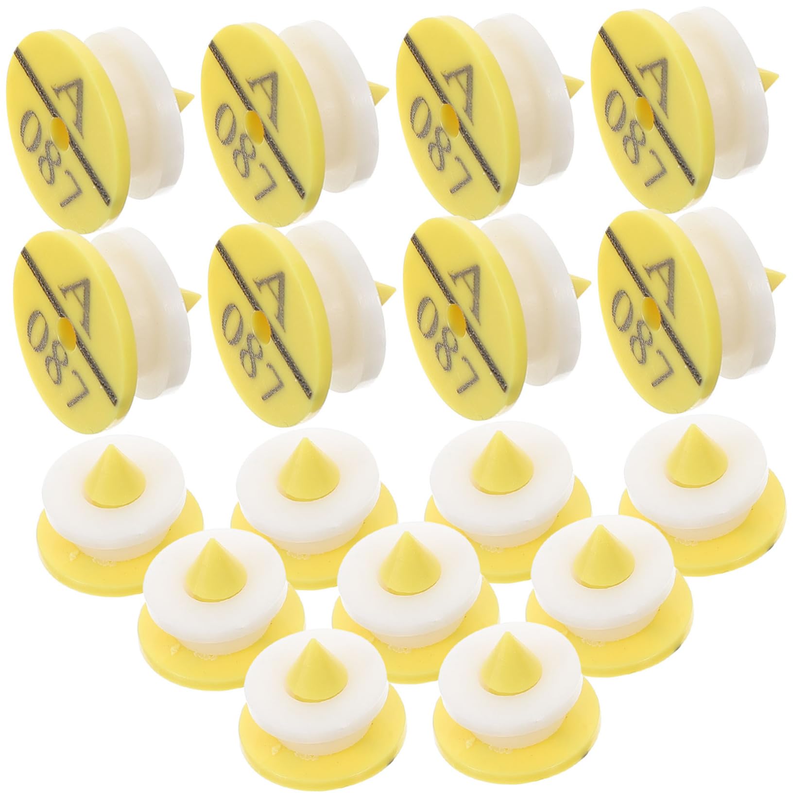 YARNOW 5 Ensembles Étiquettes D'Oreille De Lapin Étiquettes Anti-Mouches Pour Bovins Étiquettes D'Oreille Pour Vaches Étiquettes D'Identification Pour Bovins 50 pièces * 5