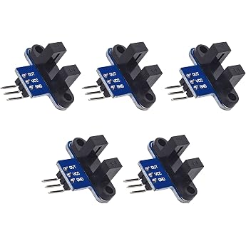 5pcs Infrared Slotted Optical Speed Sensor Detection Optocoupler Module