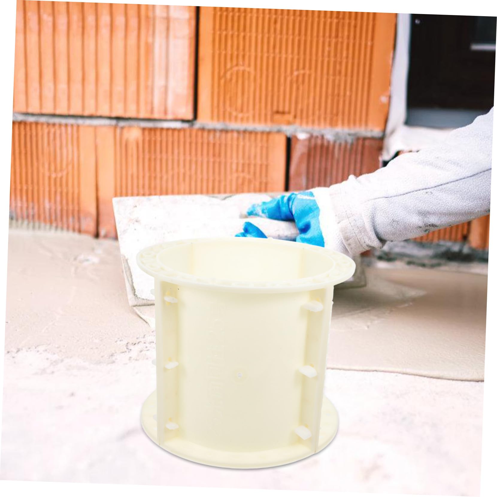Gatuida Moule à Béton en Abs Beige pour Colonnes Décoratives de Style Européen, Design Élégant, Gain de Temps et Facilité D'utilisation pour Allée de Jardin ou Parc