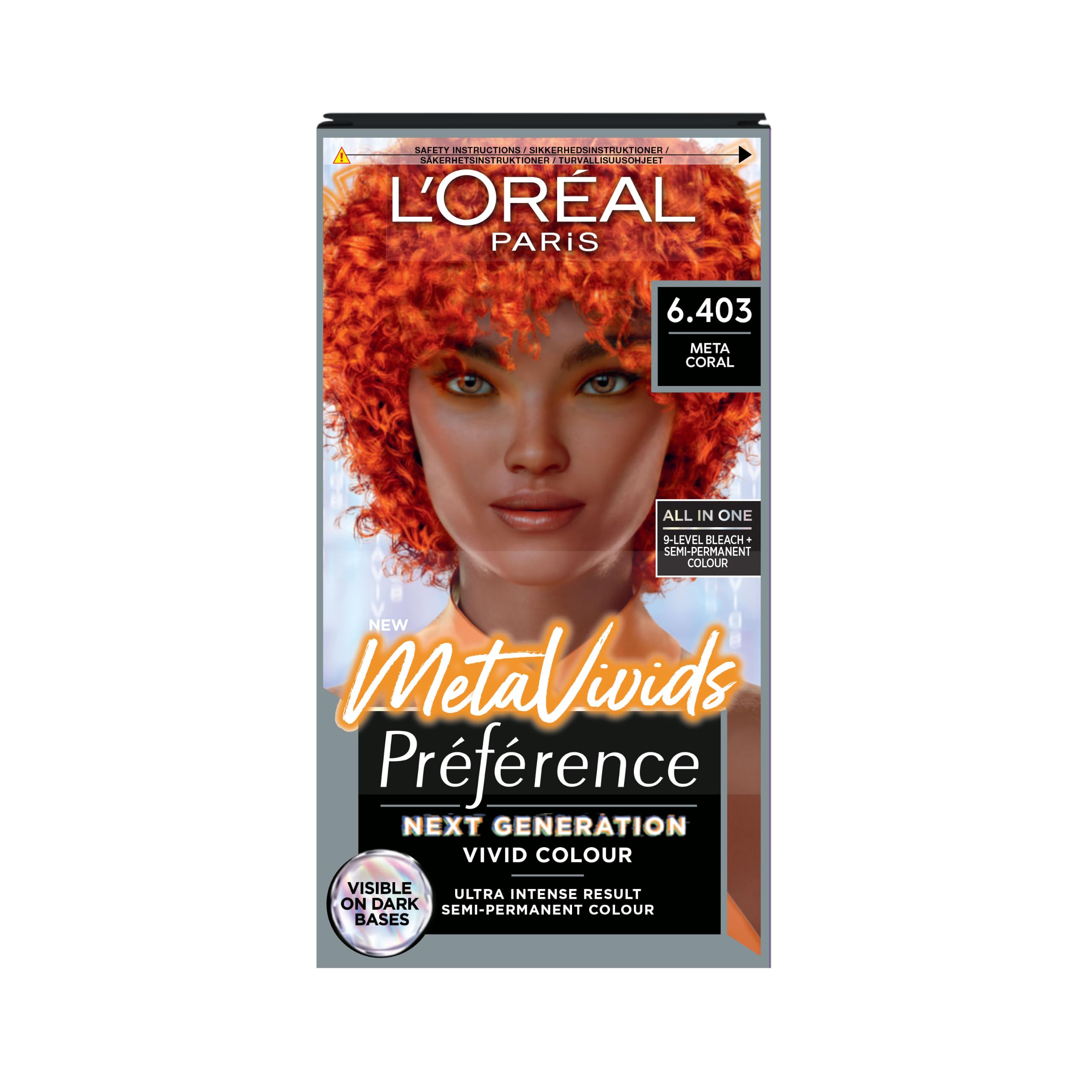 L'Oréal Paris Preference Vivids Permanent Hair Colour, 6.403 Meta Coral
