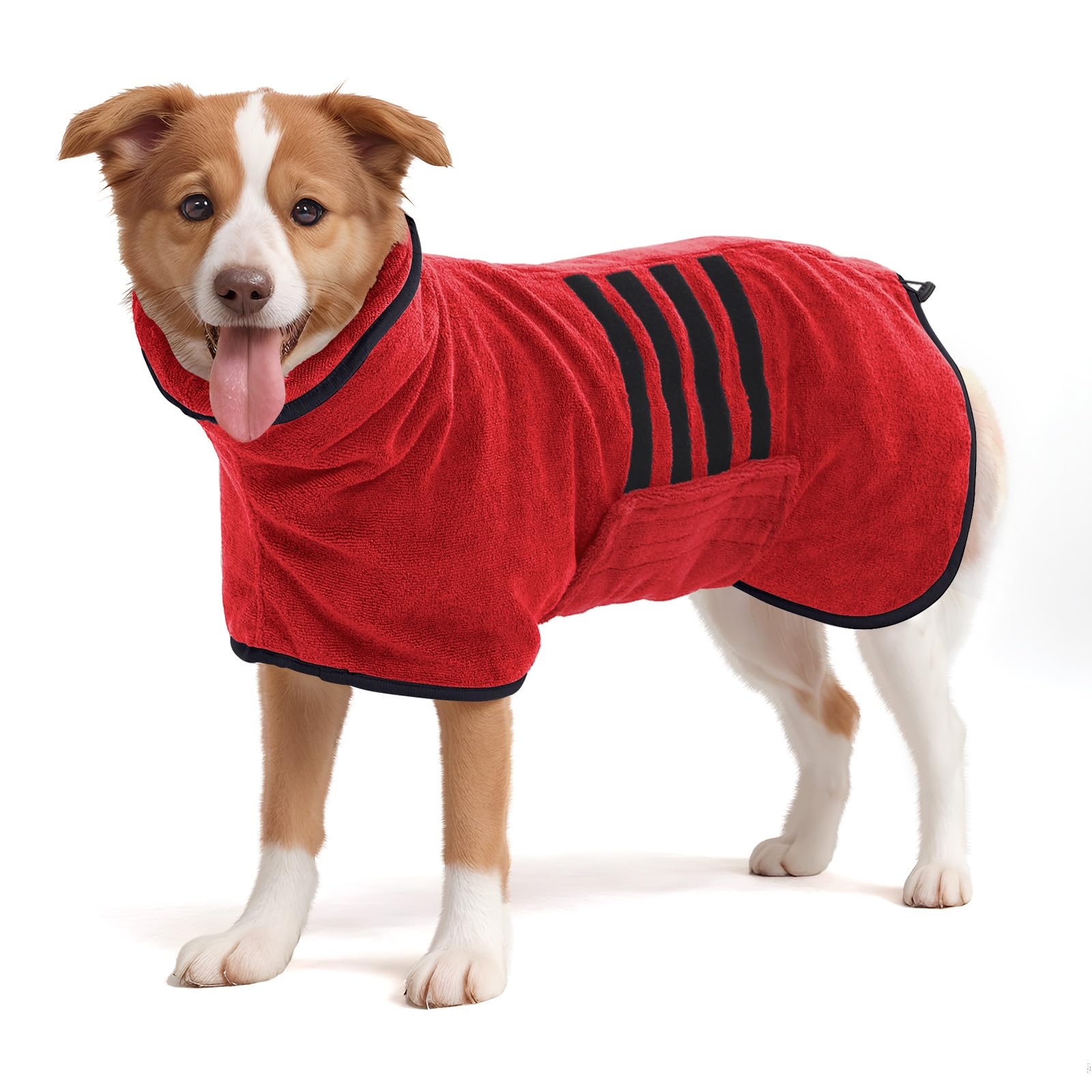 HezzLuv Bathrobe for Dogs Microfibre Dog Bathrobe for Medium and Large Dogs Bath Towel, Dog Towel, Quick Drying