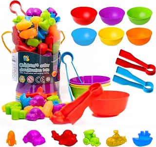 Montessori Sorting Toy for Toddlers– Fine Motor Skills, Sensory Bin & Preschool Learning Toys, Color Sorting Toys for Kids 3-5 Years, Learning Activities and Early Educational Toy
