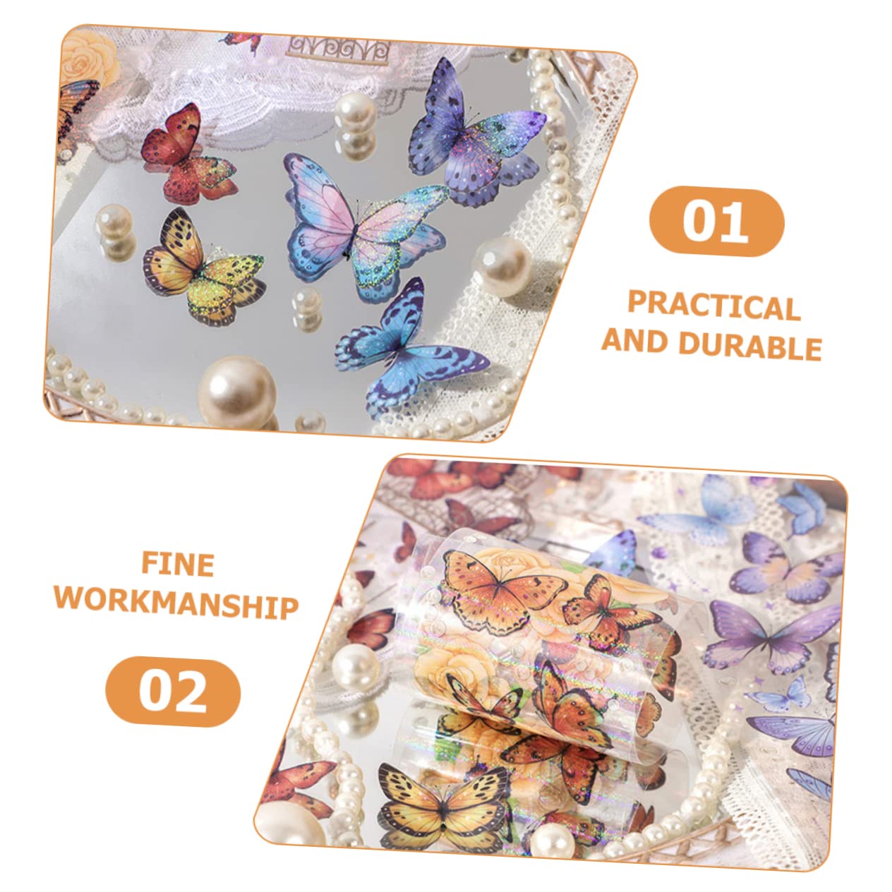 Tofficu 60blätter Retro Hintergrundpapier Material Für Scrapbooking Dekoration Mit Schmetterlingsdesigns Pro Design Langlebig Und Vielseitig Einsetzbar