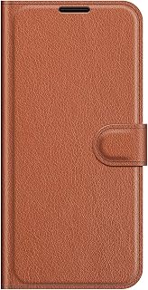 zl one Compatível com/Capa de celular Xiaomi Redmi 5A Capa de couro PU com compartimentos para cartão e proteção (Marrom)