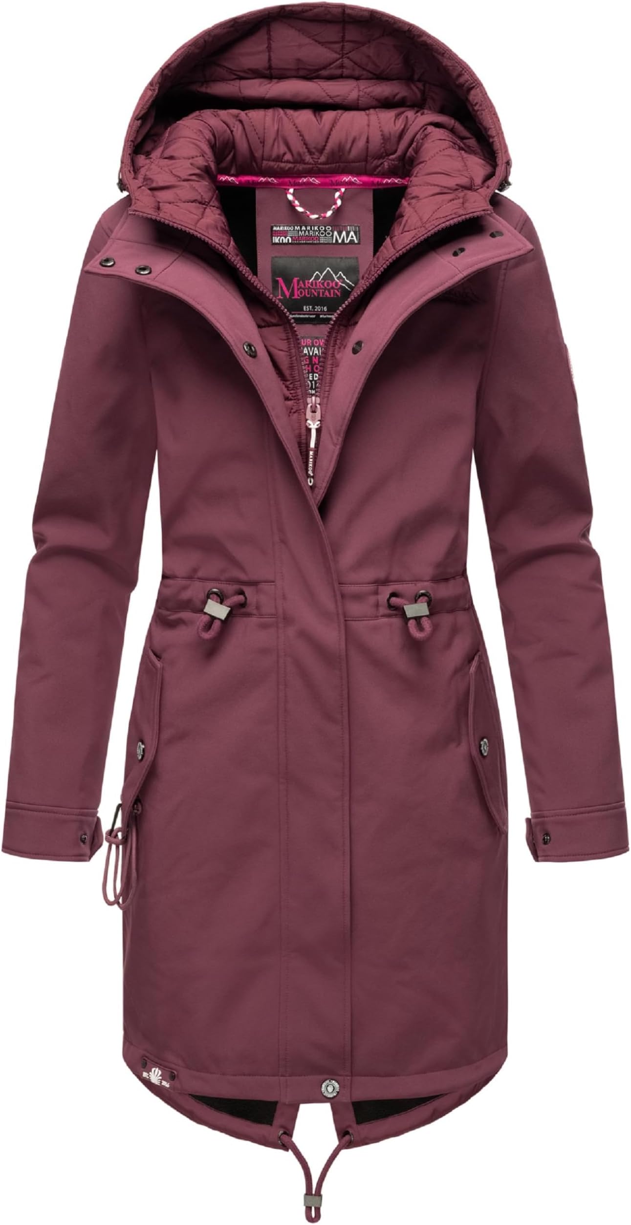MarikooMount Presanella Women's Transition Jacket Softshell Coat Waterproof Breathable with Hood S-3XL