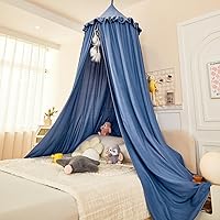 Vista 6 de dix-rainbow Dosel Decorativo de Princesa para Cama de Niños, Dosel de Cama Suave y Duradero para Habitación de Niñas, Dosel de Tienda, Mosquitero