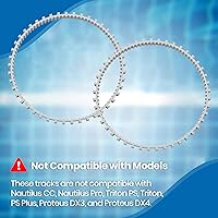 Vista 4 de Paquete de 2 pistas de sincronización para limpiador de piscinas grises, compatible con modelos de limpiador de piscinas desde 2006 hasta