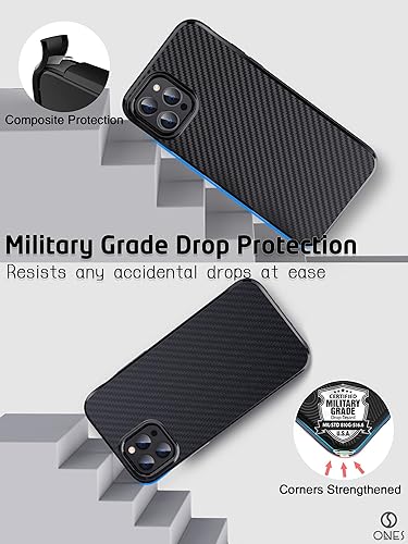 Miniatura 6 de ONES Funda ultrafina para iPhone 11 Pro  Textura de fibra de carbono Prevención de huellas dactilares Protección de cámara y pantalla Absorción de