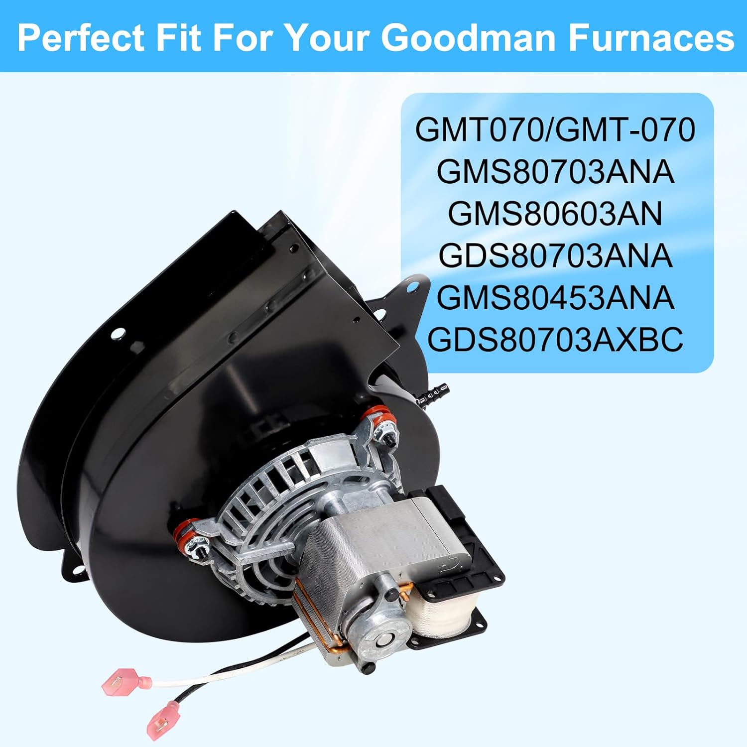 Advice 0131M00002PSP Draft Inducer Motor for Goodman Furnaces, 0131M00002P Furnace Draft Inducer Blower Motor for Goodman GMT070 GMS80703ANA GMS80603AN GDS80703ANA GDS80703AXBC GMS80453ANA Furnace