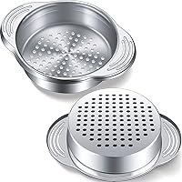 Vista 9 de Patelai Colador de latas de atún de acero inoxidable, tamiz de alimentos, tapa de prensa de metal, colador de enlatado, filtro de atún para frijoles