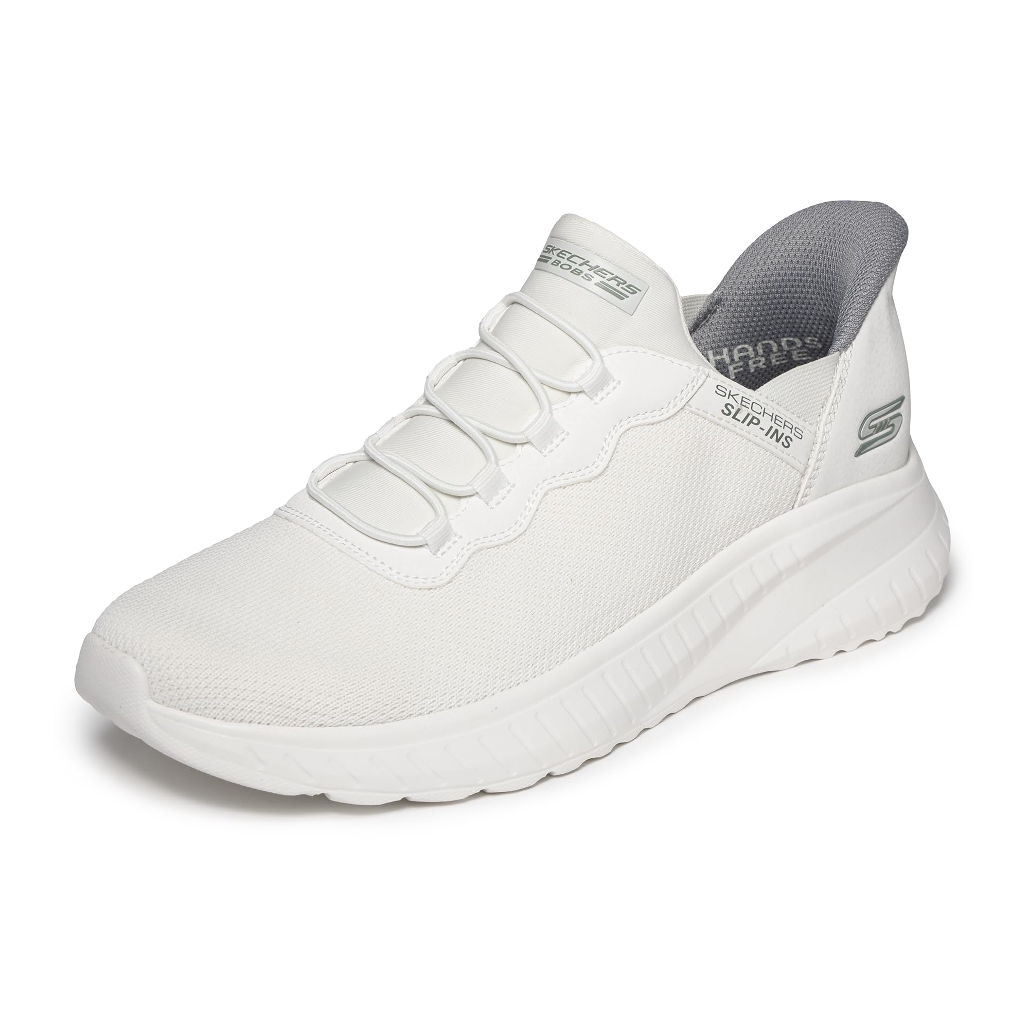 Skechers Men's BOBS Squad Chaos Daily Hype Sneaker, White, 9.5 UK