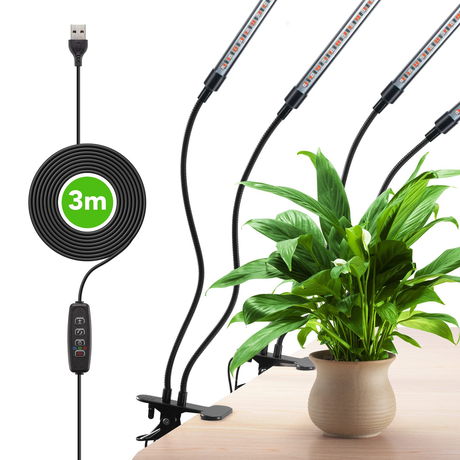 Amazon.co.jp: GROWSTAR 屋内栽培用植物ライト レッド ブルー