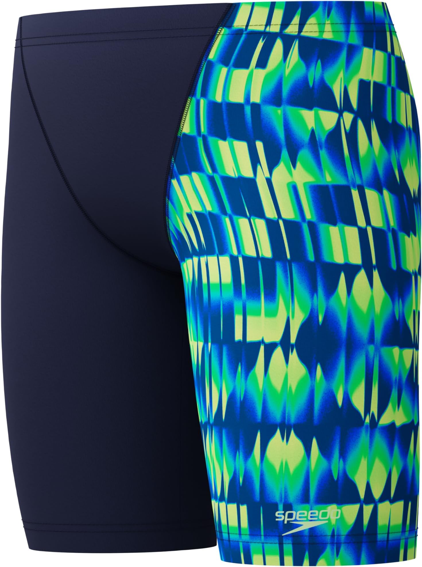 Boys Print V-Cut Jammer Swim Trunks Swimmers Peacoat/Pale Clover