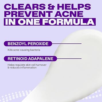 Differin Epiduo Acne Gel, Most Effective Acne Treatment Approved By the FDA For Use Over the Counter, Dual Active with Adapalene and Benzoyl Peroxide, 90 Day Supply