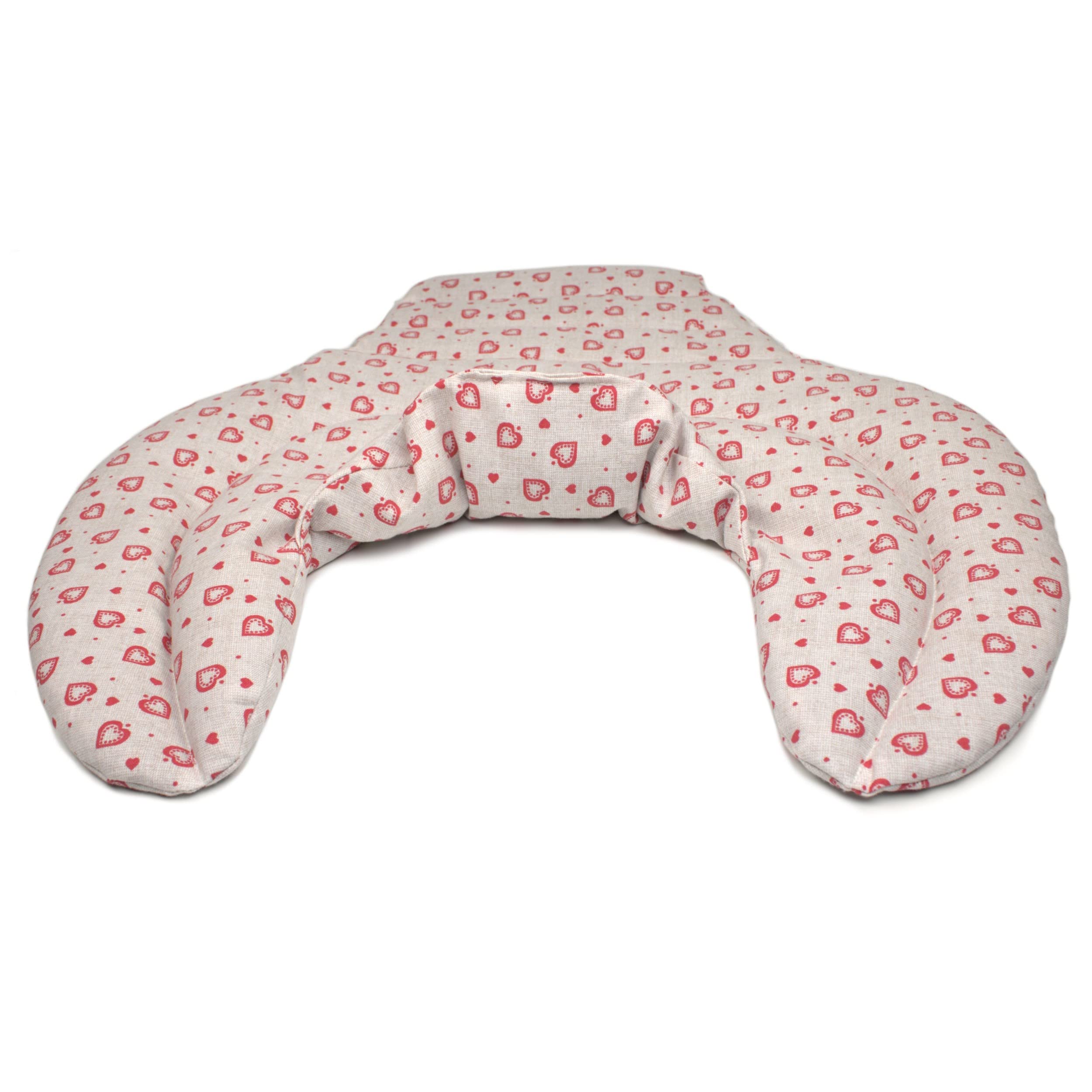 Cuscino per il collo con forma a U per l'area cervicale - Collo + Spalle + Schiena - Cuscino con noccioli di ciliegia - Cuscino termico - Cuscino per il collo - amore campestre
