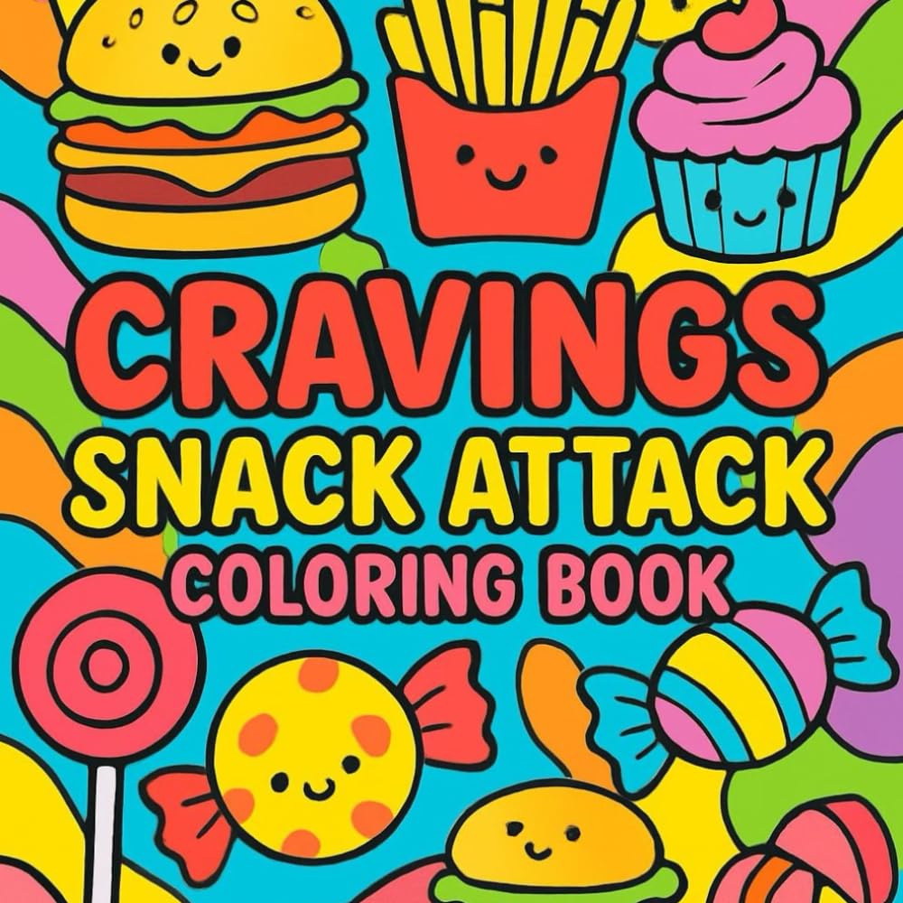 Cravings Snack Attack: The Ultimate Junk Food Coloring Book