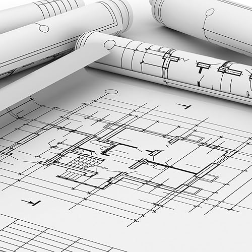 Miniatura 7 de 5 rollos de papel de trazador de 24 x 148 pies, rollos de papel CAD con núcleo de 2 pulgadas, papel de gran formato de impresión CAD de 80 GSM,