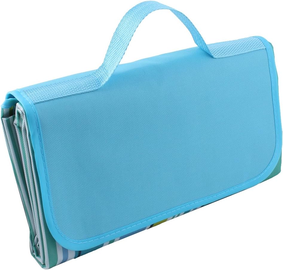 Outdoor Hiking Foldable Water Resistant Picnic Mat Camping Blanket Travel Rug 150cm x 150cm Blue (id: 96b 108 9eb 065 74e