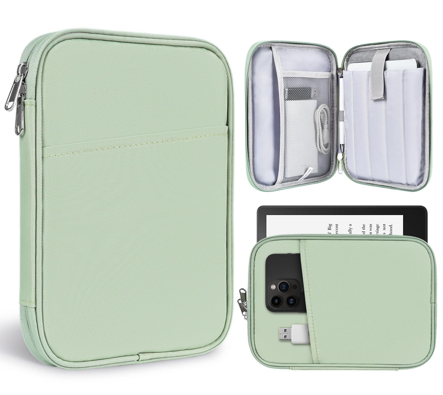 6-7 Inch Tablet Sleeve for 7" Amazon Fire 7, 6.8" Amazon Kindle Paperwhite/Paperwhite Signature Edition/Paperwhite Kids/6" Kindle 11th 2022, 6" Kobo