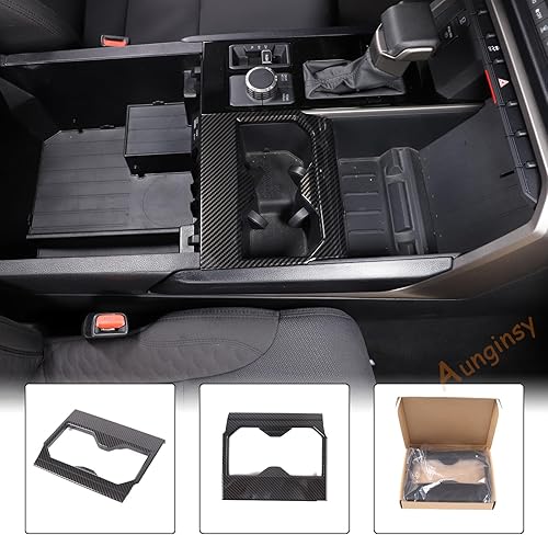 Miniatura 6 de Aunginsy Soporte para reposabrazos central de asiento delantero, cubierta de marco de taza compatible con Toyota TundraSequoia 2022-2025 para