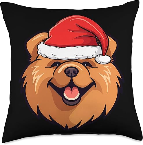 Miniatura 5 de Chow Chow Christmas Gifts by J Chow - Almohada navideña para cachorros, 16 x 16 pulgadas, multicolor