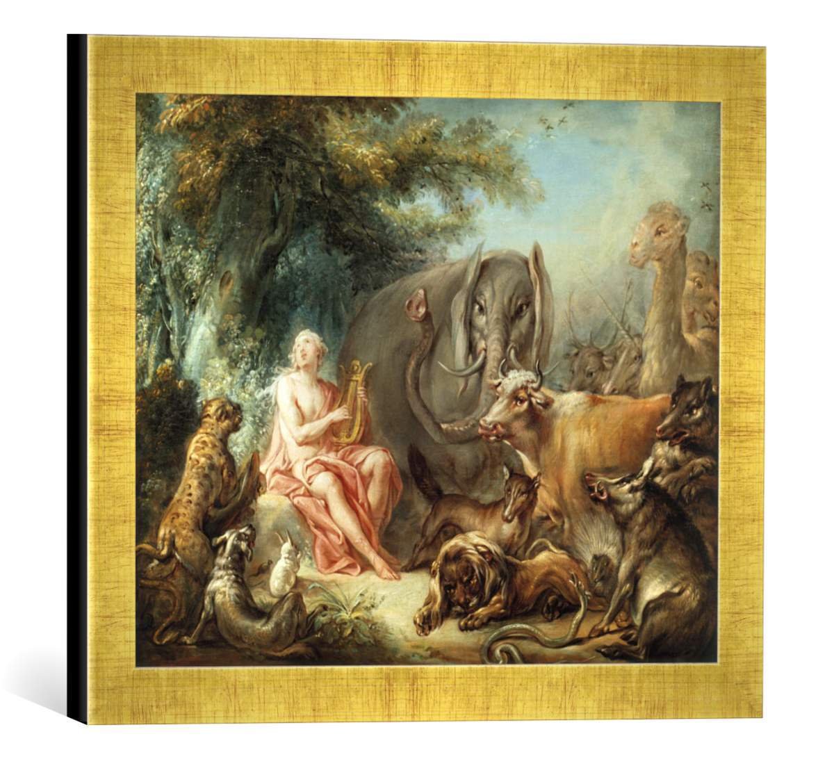 Affiche Toile François Boucher "Charmes De La Vie à La Campagne" - 30x45 Cm, Sans Cadre - Décoration Murale Classique