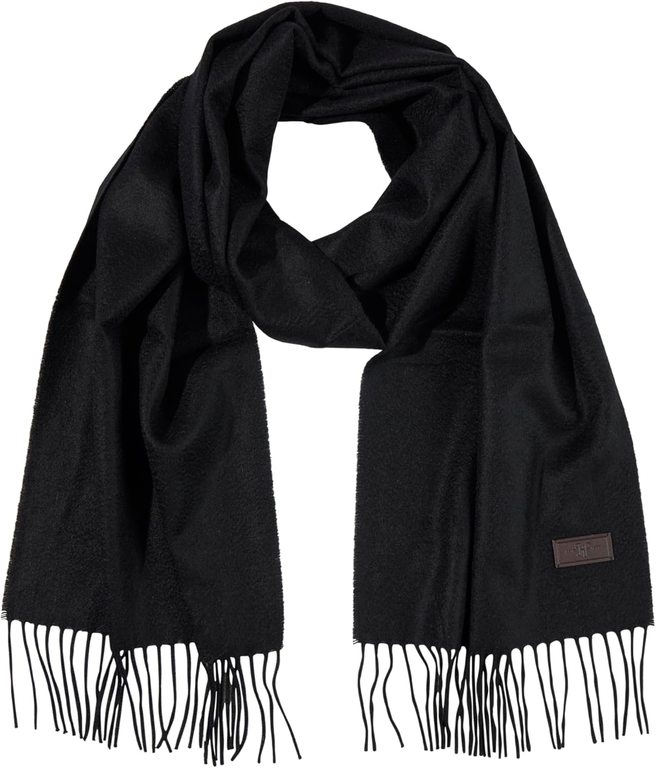 Hickey Freeman Solid 100% Cashmere Scarf for Men – Ultra-Soft Men’s Winter Scarves, 72-Inches x 12-Inches