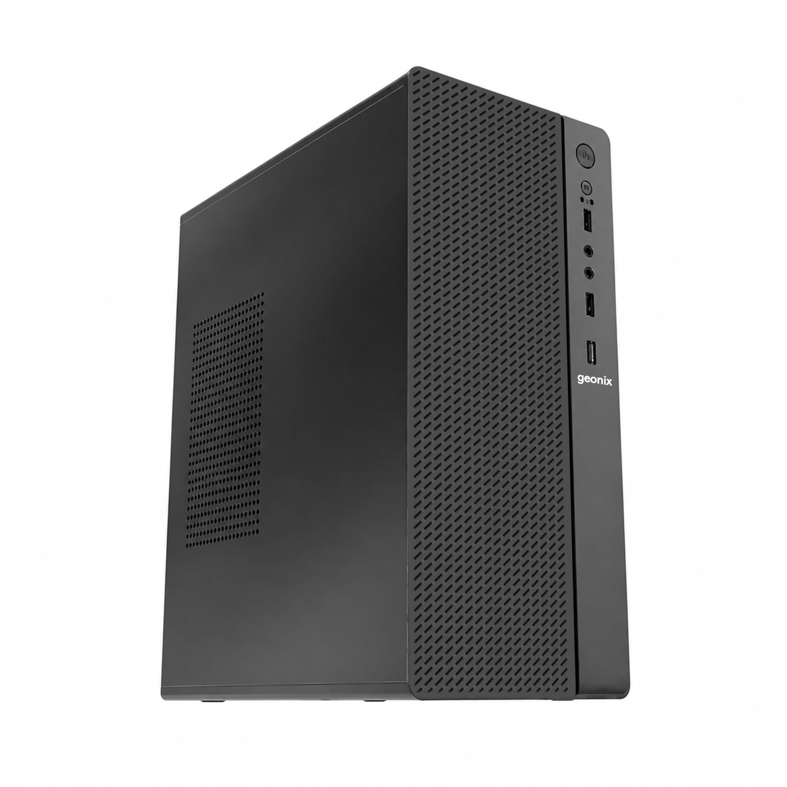 Geonix Optima R5 Mid Tower Cabinet | Micro-ATX & Mini-ITX Support | Top PSU Design | 240mm GPU Support | 4 Expansion Slots | SSD & HDD Support | SPCC Steel PC Case with USB & Audio Ports (with SMPS)-image-17