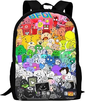 Bfdi-Battle for Dream-Island Backpack,3d Print Laptop Backpack Lightweight Casual Daypack Bookbag Multi-Function Travel Backpack 16.5 In