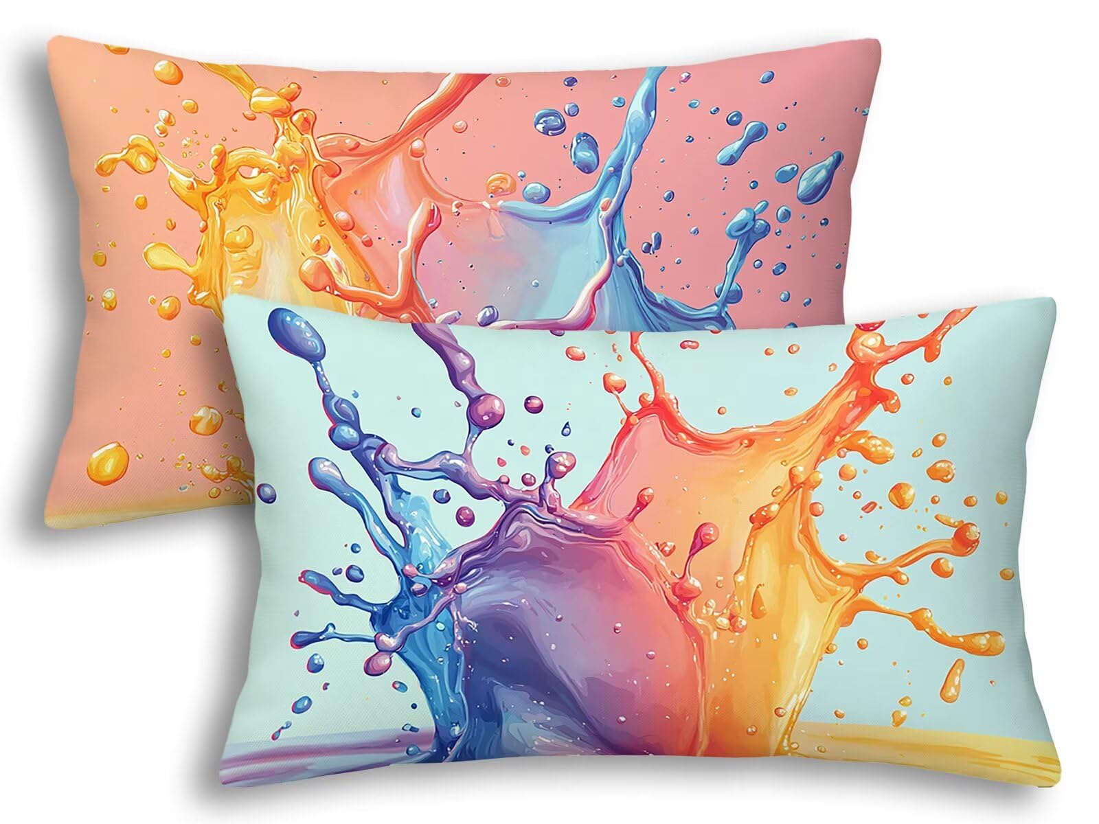 Taie d'oreiller 40x60 colorée pour transformer votre décoration de salon et sublimer le canapé