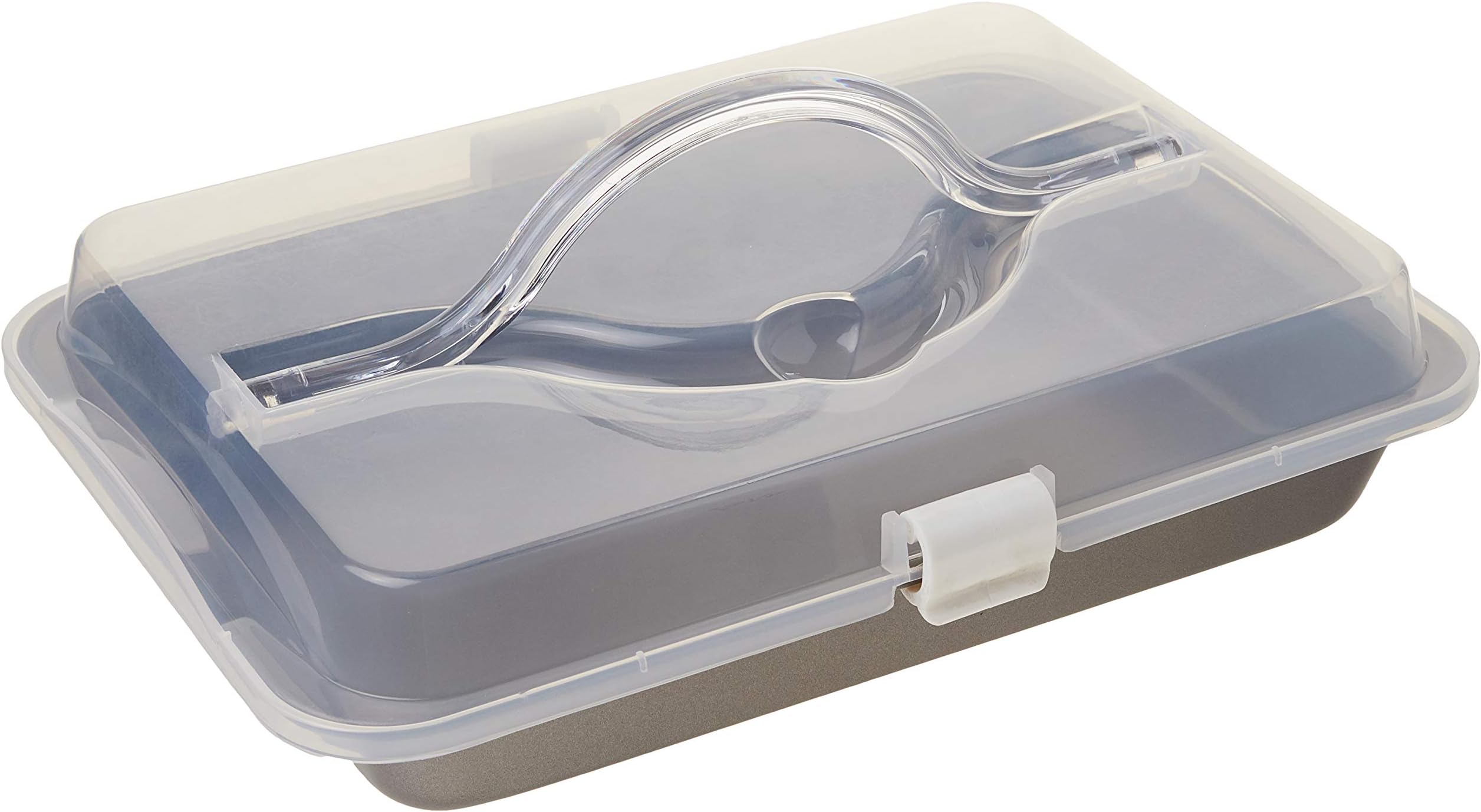 T-fal Signature Covered Nonstick Cake Pan, 13 x 9, Grey Non-stick