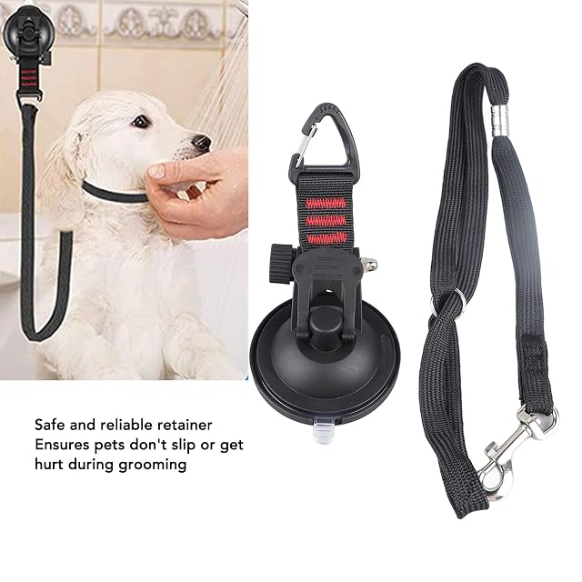 Foto 3 de 8 de LenTLy Correa de Baño para Perros con Collar Ajustable para Ducha y Aseo de Mascotas