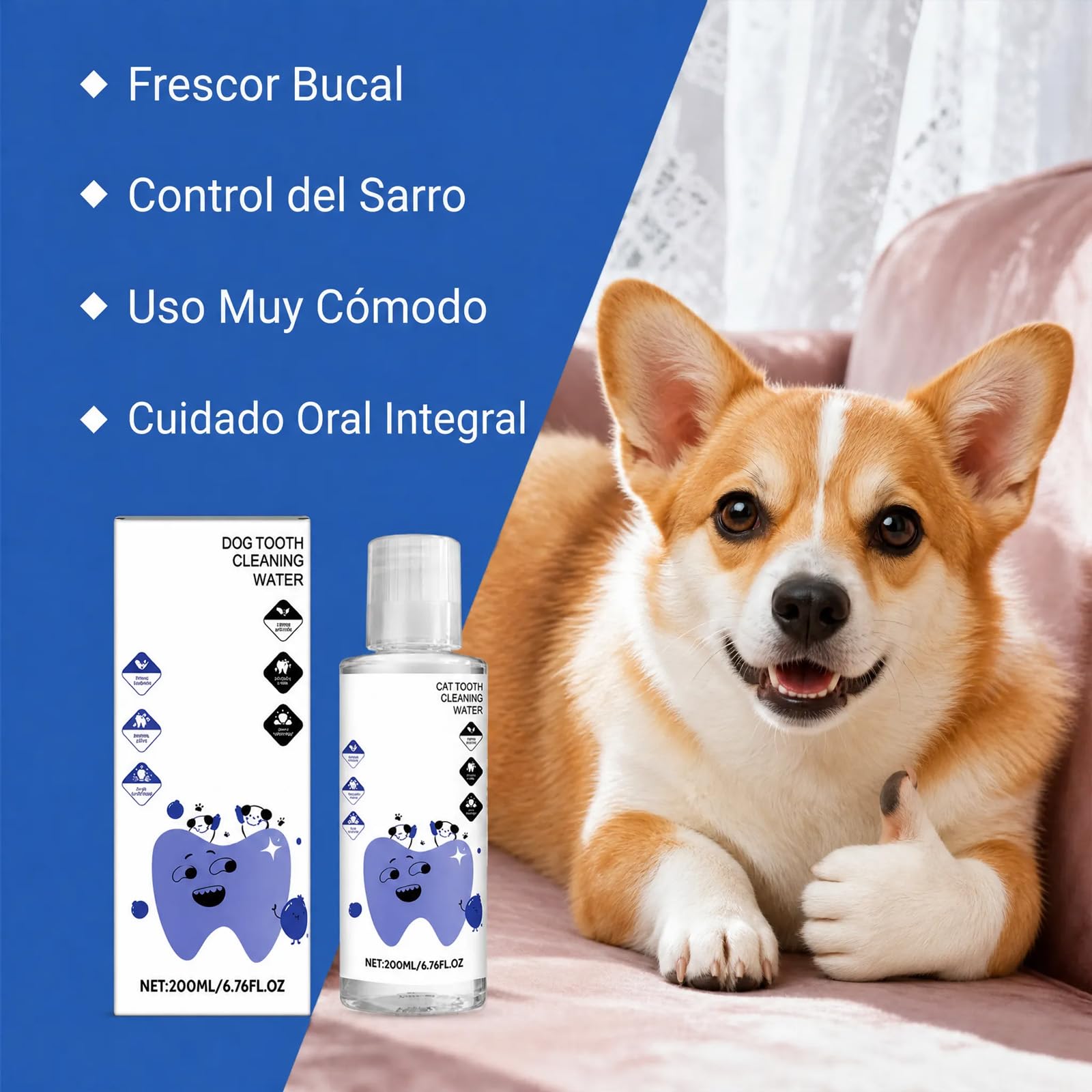 Genérico Balyxe Dental Perros Liquido, Balyxe Pet Dental Perros (para Perro,3 Unidad) | Fácil de Usar y Bebible, Elimina El Mal Aliento Ayuda a Mejorar la Ligiene Bucal y la Salud de las Encías en Perros y Gatos