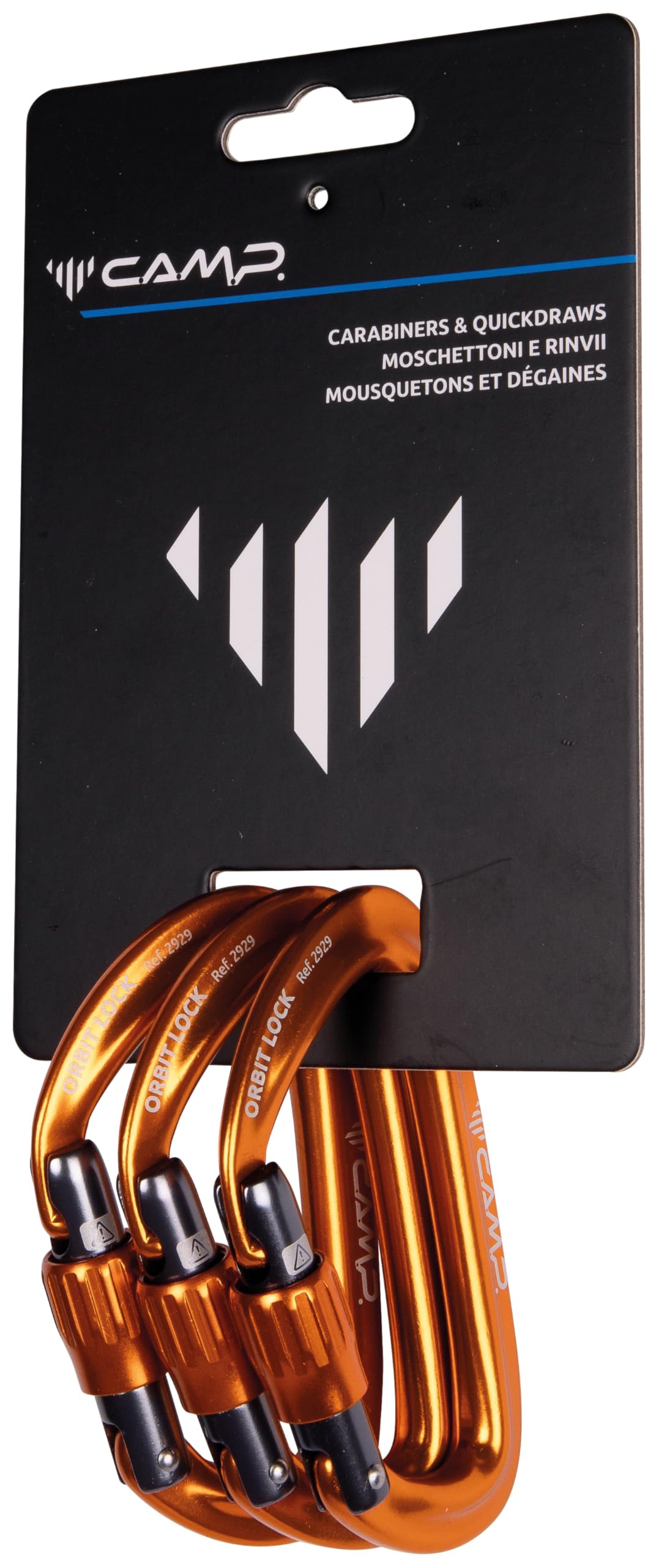C.A.M.P. - Mousqueton - Set 3 Orbit Lock - Orange