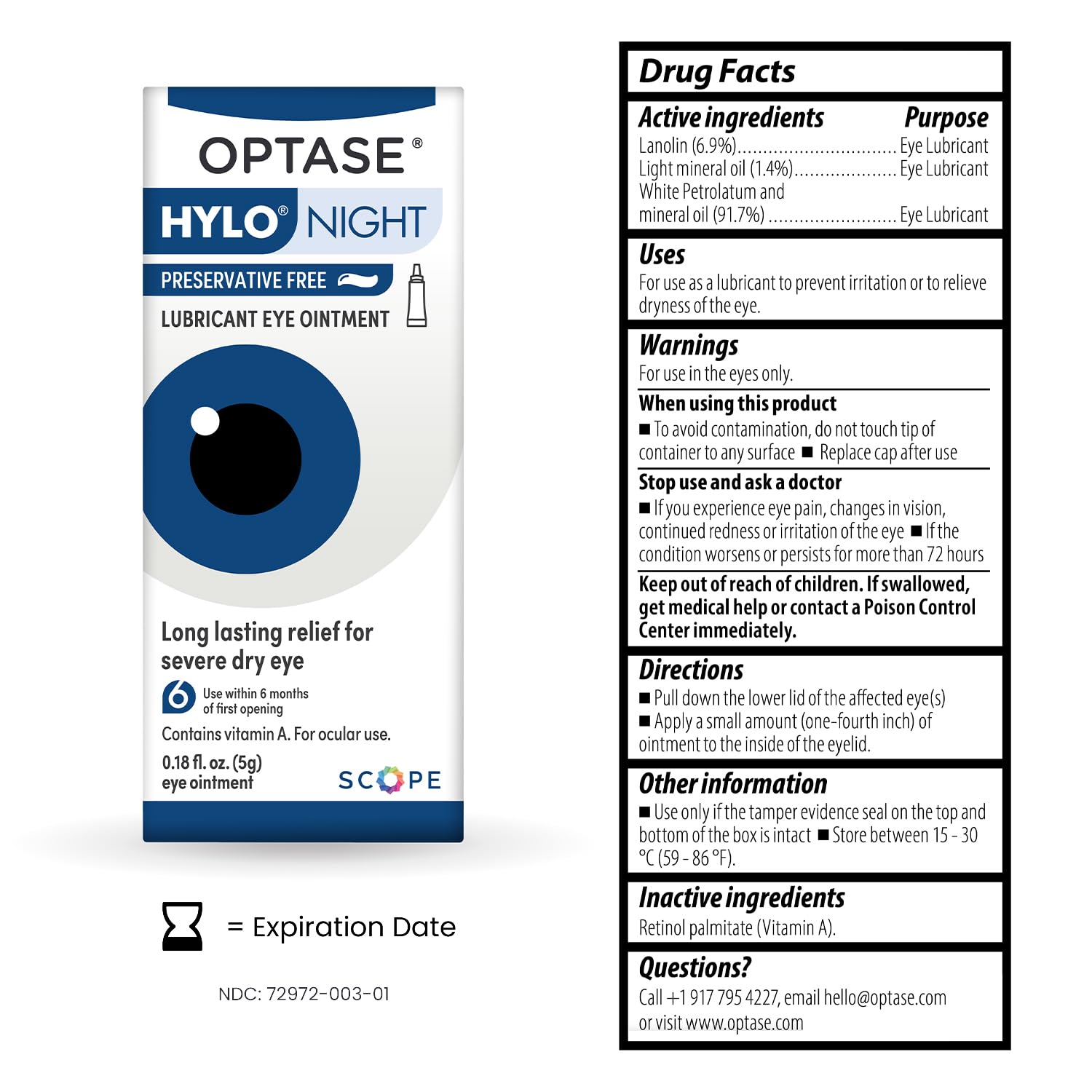 OPTASE® HYLO® Night Eye Ointment, 0.18 oz — Amazon image 2