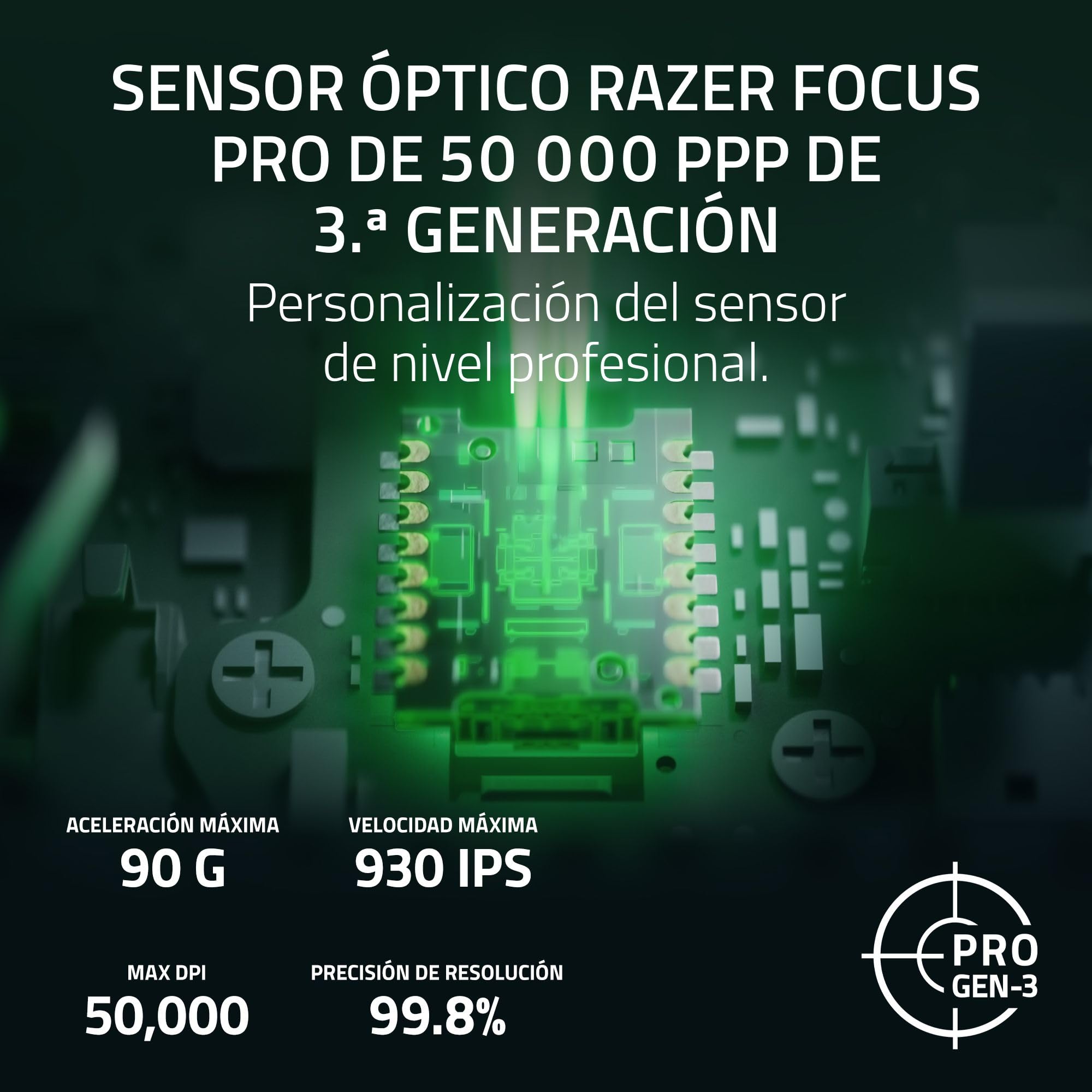 Razer Viper V4 Pro - Ratón Gaming para Esports simétrico inalámbric - Ultraligero 50 g - HyperSpeed Gen-2 con frecuencia de sondeo 8 KHz - Sensor Focus Pro 50K - Rueda de óptica - PC/Mac | Blanco