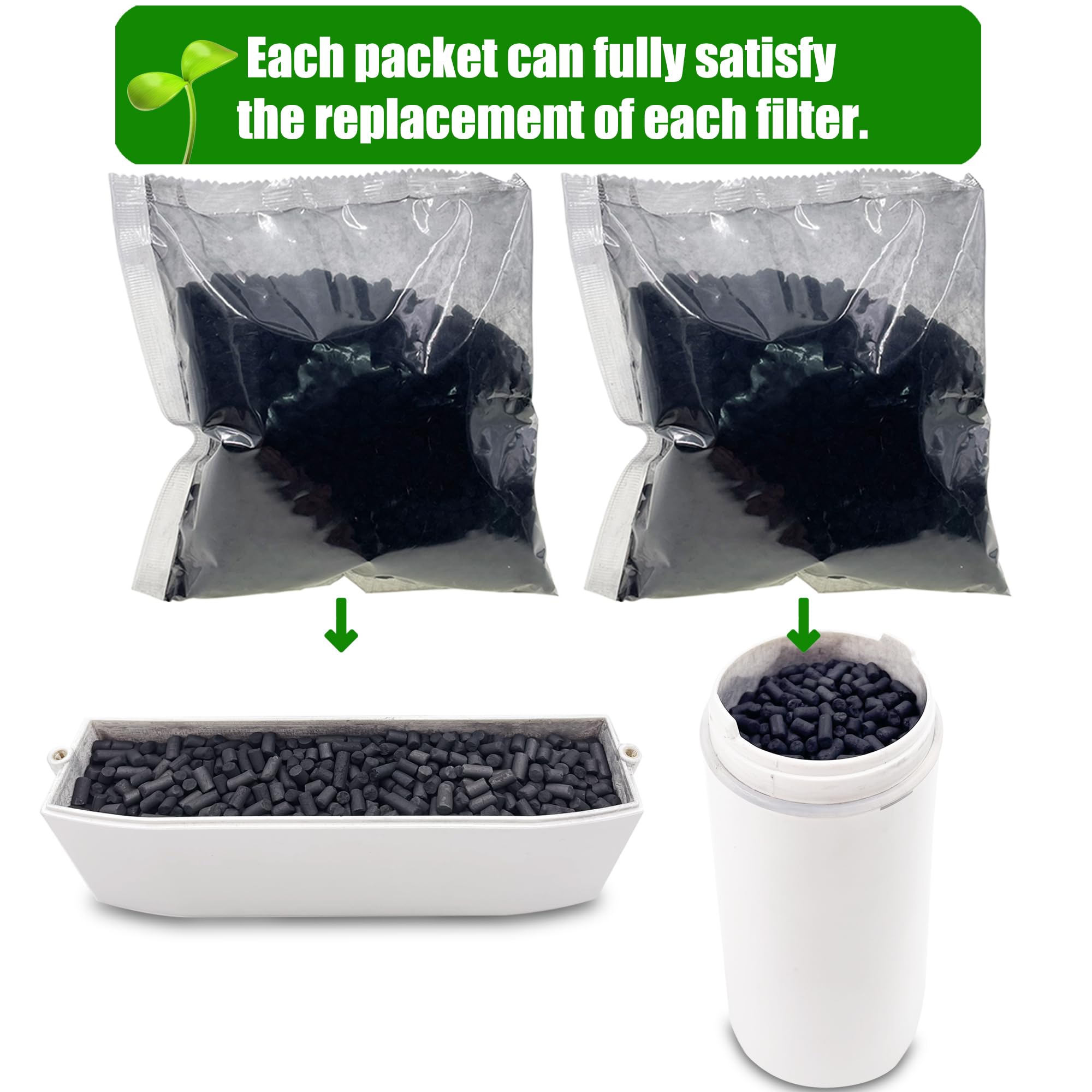 Lot de 4 recharges de filtres Absorbant Les odeurs pour composteur de Cuisine Intelligent Lomi - Filtres à Charbon Actif de Rechange compatibles avec Le bac à Compost électrique Lomi