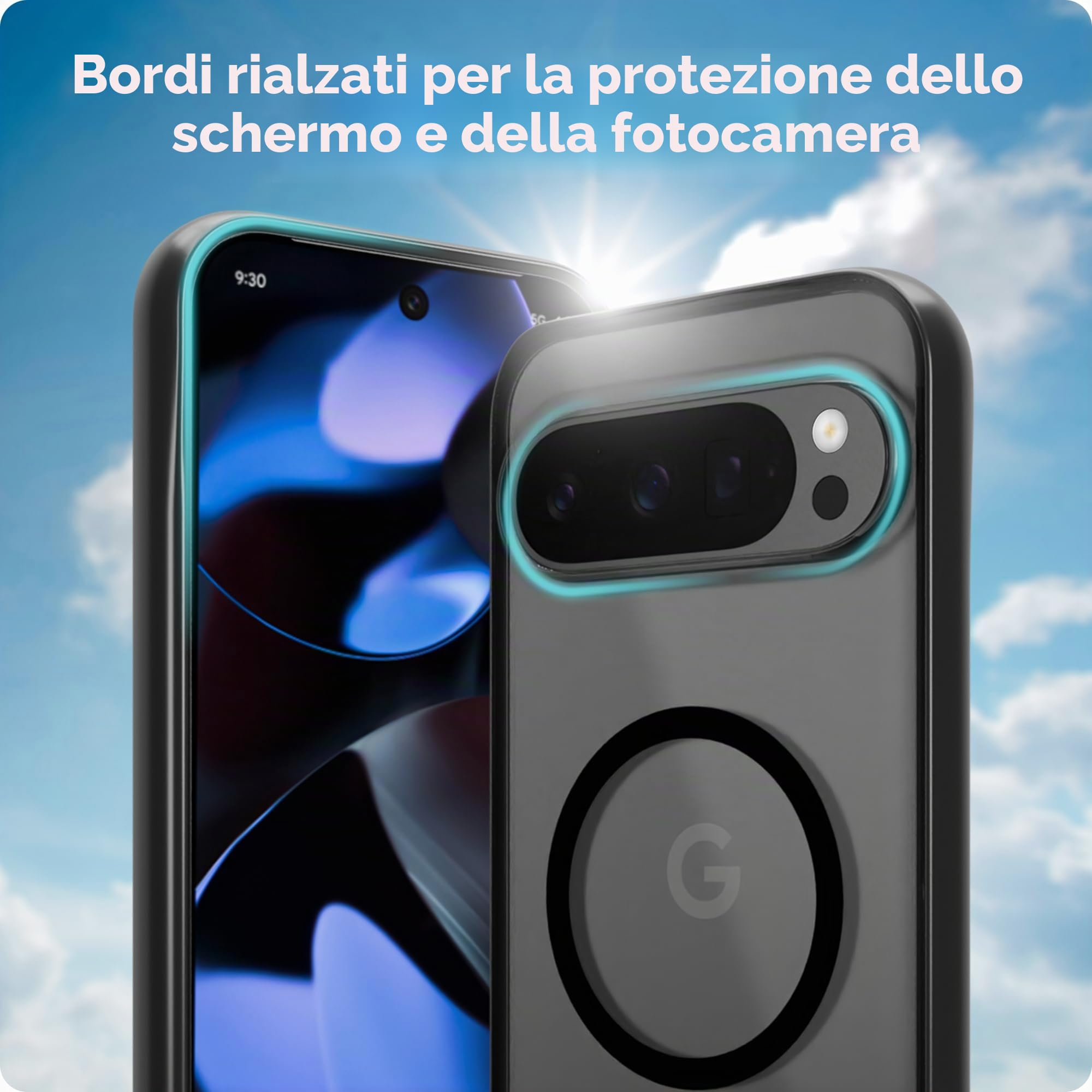 Mous Cover per Google Pixel 9 Pro XL MagSafe Compatibile Chiaro - Clarity 2.0 - Custodia Protettiva Antishock - Design Cristallino e Sottile Resistente ai Graffi