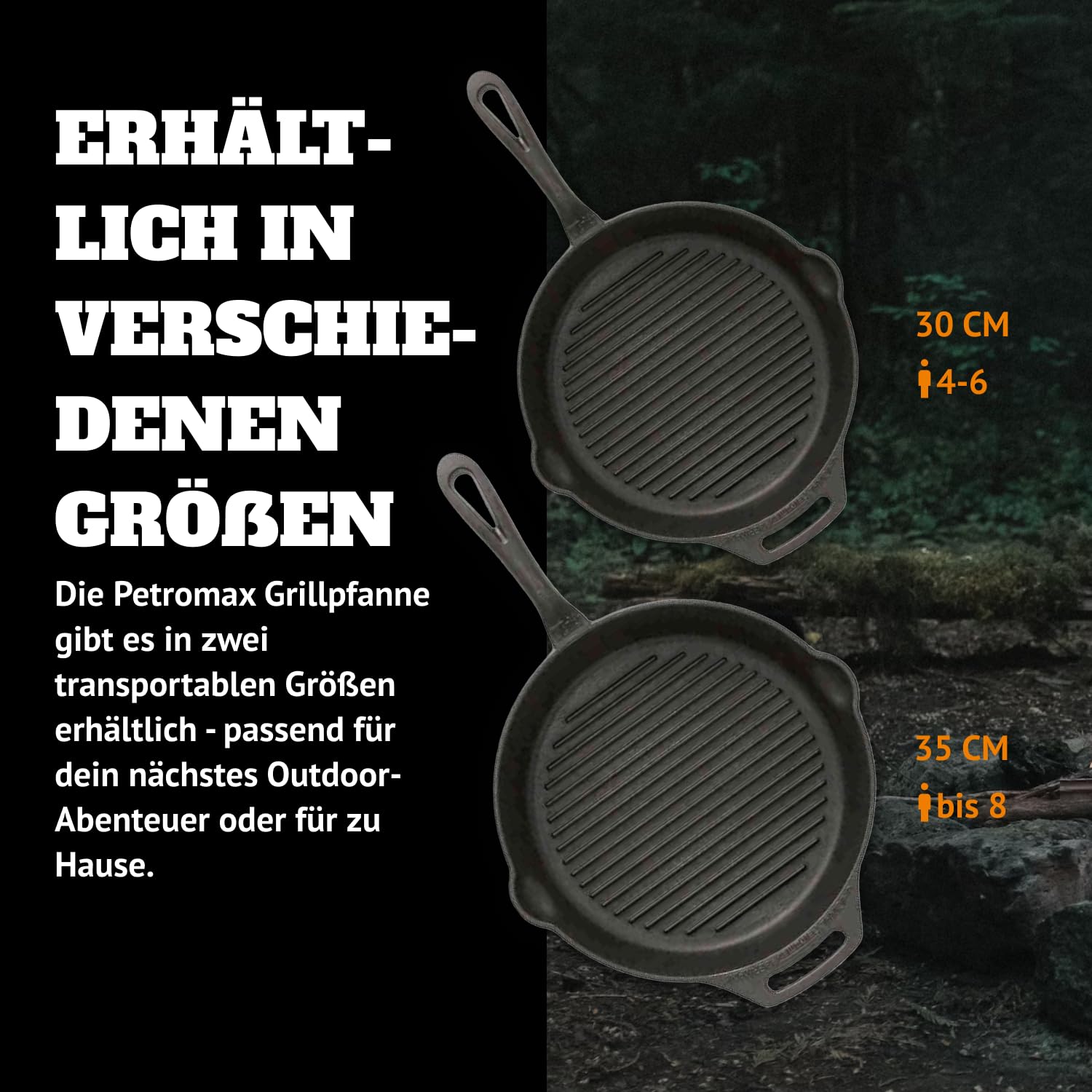 Petromax Grill-feuerpfanne - Bistecchiera per Barbecue. Unisex Adulto