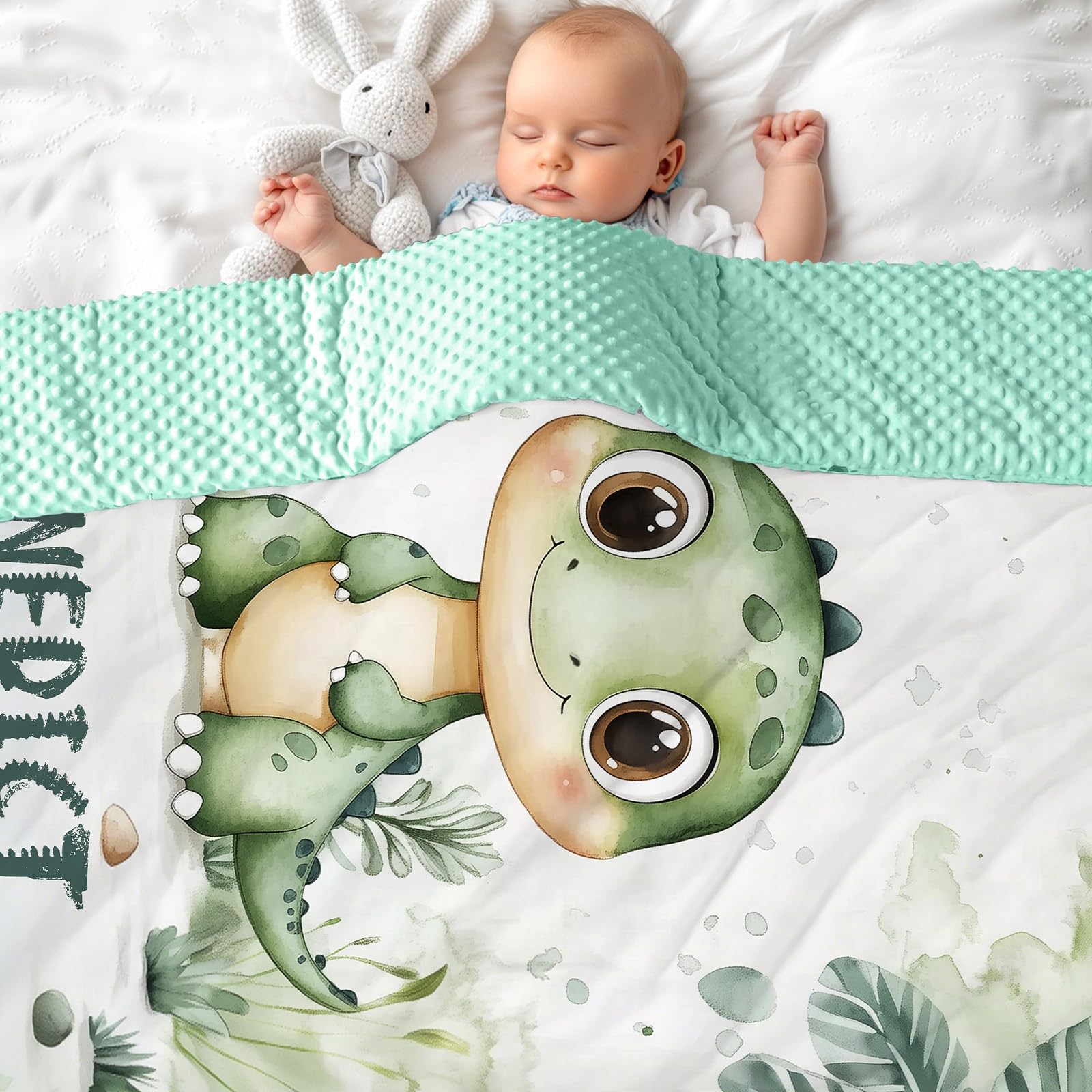 NIBESSER Personalized Baby Blanket with Names Custom Baby Blankets