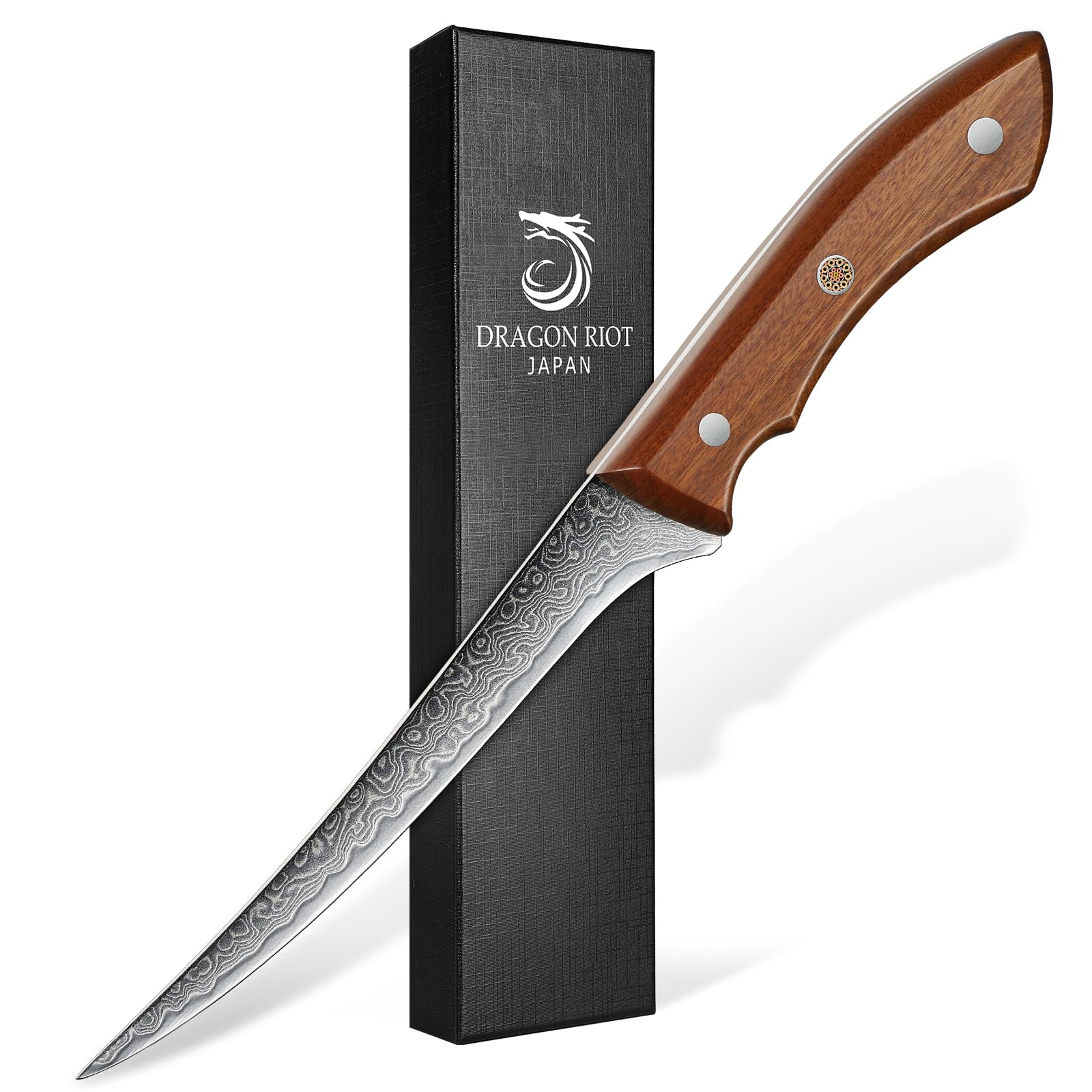 DRAGON RIOT Damascus Boning Knife