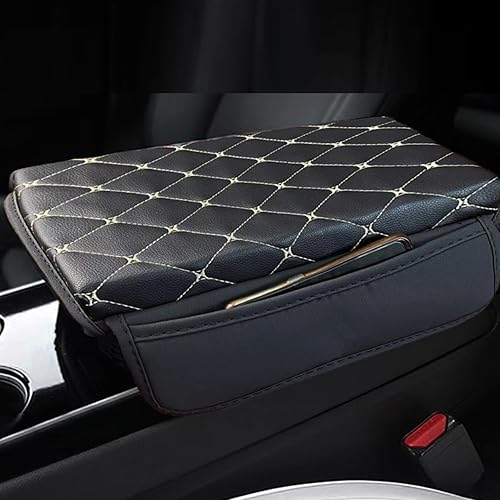 Funda para reposabrazos de automóvil, almohadilla universal de espuma viscoelástica para consola central de automóvil, cojín para reposabrazos de