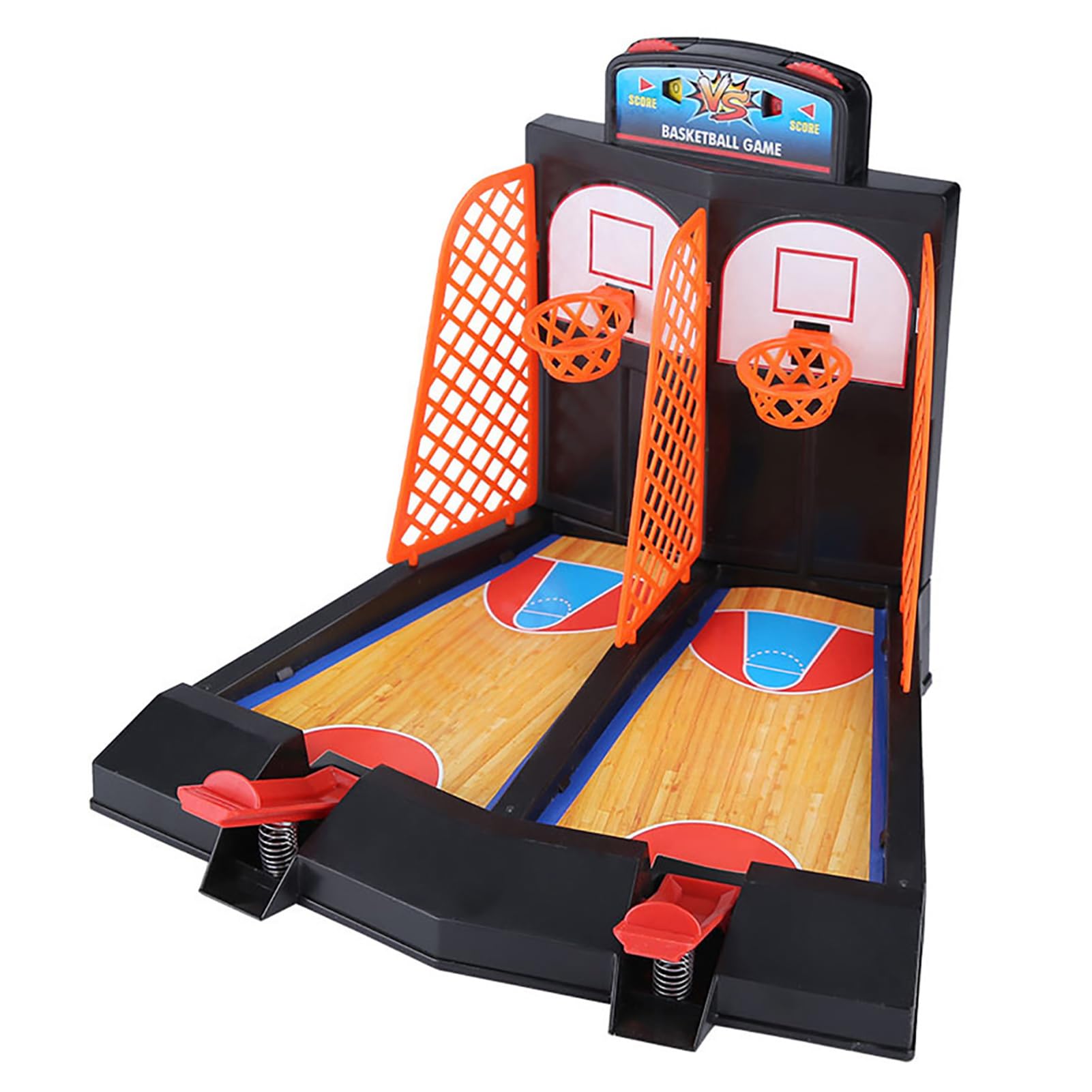 Hztyyier Basketball Game Set Mini Basketball Hoop Set Lustiges Flipper Interaktives Brettspiel Spielzeug für Kinder und Erwachsene