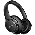 KVIDIO Bluetooth Headphones Over Ear, 65 Hours Playtime Wireless Headphones with Microphone, Foldable Lightweight Headse