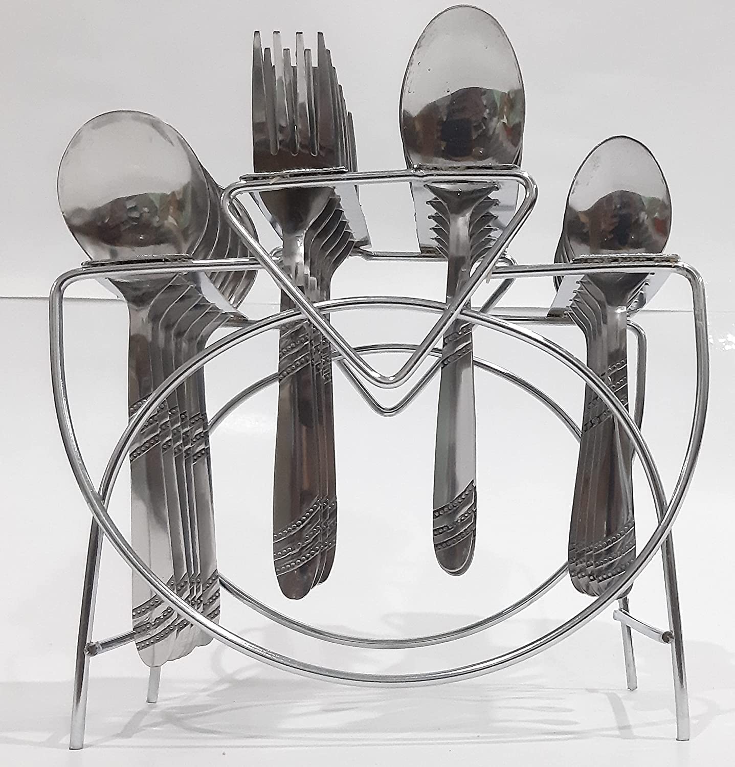 Okeshm Square Dish Racks for Kitchen Dish Rack Thali Stand for Kitchen Dish Stand 6 Dish