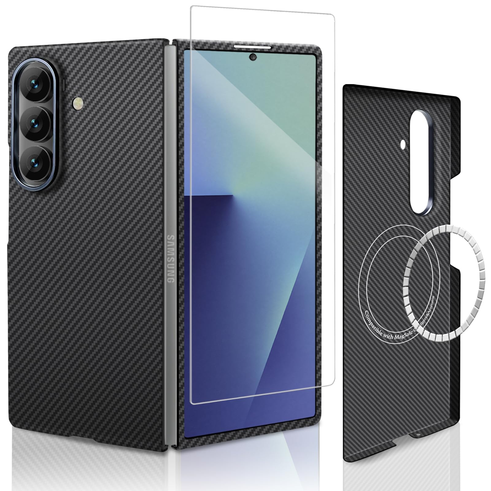 Amazon.com: Docarbofi for Samsung Galaxy Z Fold 7 Case, Carbon 